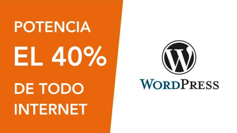 WordPress potencia el 40% de todos los sitios en Internet.